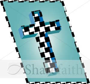 Checkered Cross Clipart