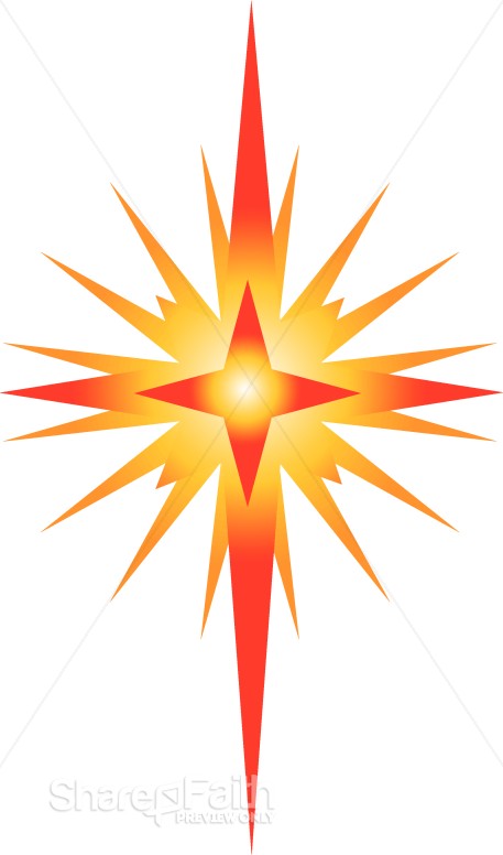 Bright Star of Bethlehem Clipart