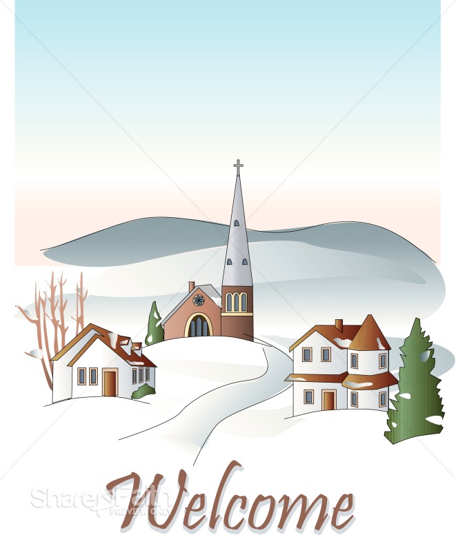 Little Town Welcome Bulletin Cover