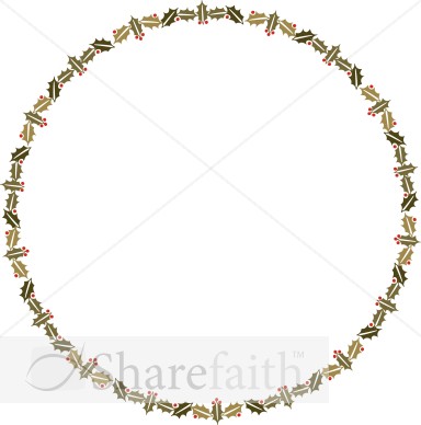 Round Holly Border
