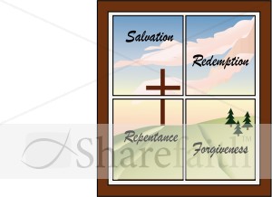 Cross in a Window