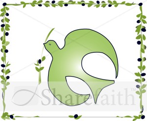 Olive Branch Dove Clipart