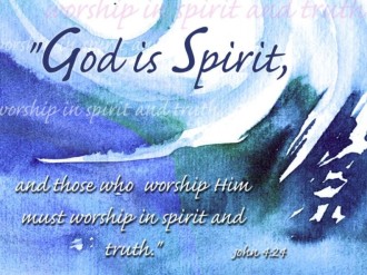 God is Spirit Photo with Scripture