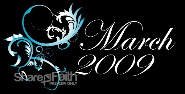 March 2009 Clipart