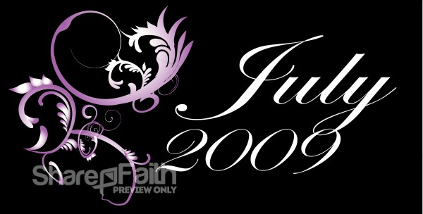 July 2009 Clipart