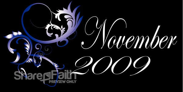 November 2009 Clipart