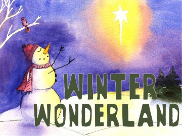 Winter Wonderland and Christmas Star PowerPoint