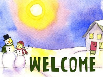 Winter Wonderland and Christmas Star PowerPoint