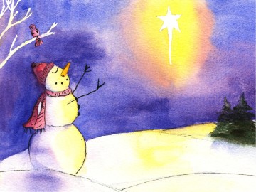 Winter Wonderland and Christmas Star PowerPoint