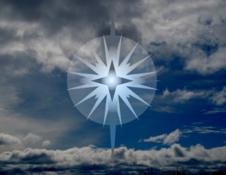 Natal Star in a Cloudy Sky Religous Photograph