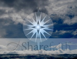 Natal Star in a Cloudy Sky Religous Photograph