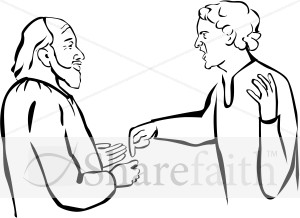 Line Art of Progidal Sons Brother Reacts