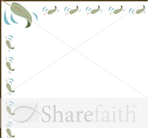 Falling Leaves Corner Border