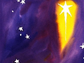 Nativity Star Christian Background