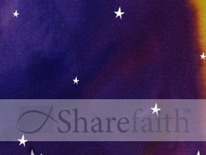 Starry Night Worship Service Background