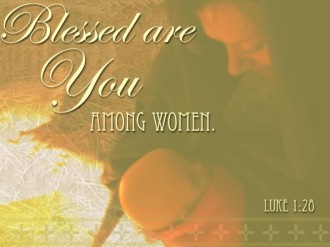 Mary and Baby Jesus Photograph with Scripture