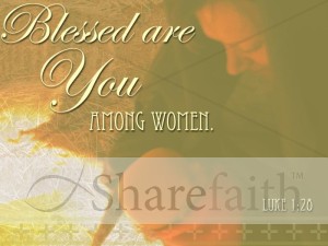 Mary and Baby Jesus Photograph with Scripture