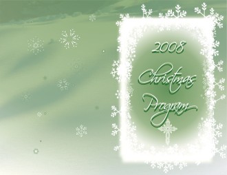 Green 2008 Christmas Program Cover
