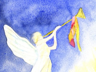 Angel Blowing Trumpet