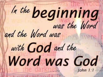 The Beginning was the Word