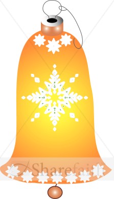 Golden Bell Christmas Ornament