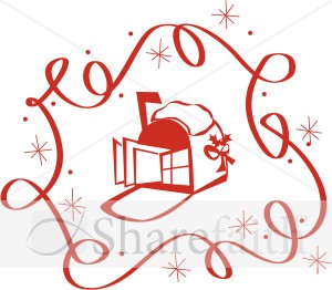 Christmas Mailbox in Winter