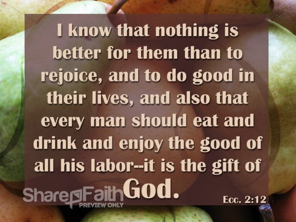 Gift of God in Ecclesiastes