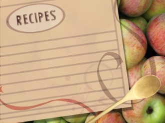 Blank Recipe with Fruit