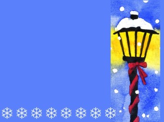 Lamp Post and Snowflakes
