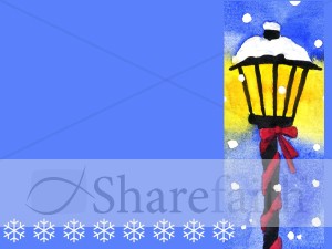 Lamp Post and Snowflakes