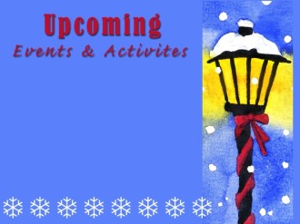 Lamp Post and Upcoming Events