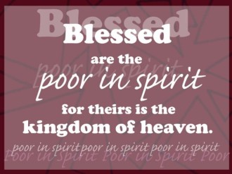 Blessed the Poor in Spirit