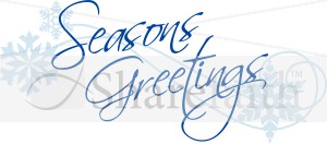Elegant Script Seasons Greetings