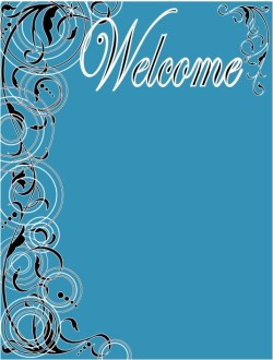 Welcome Swirls Bulletin Cover