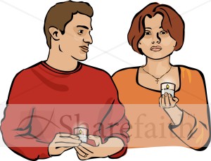 Couple at Candlelight Service