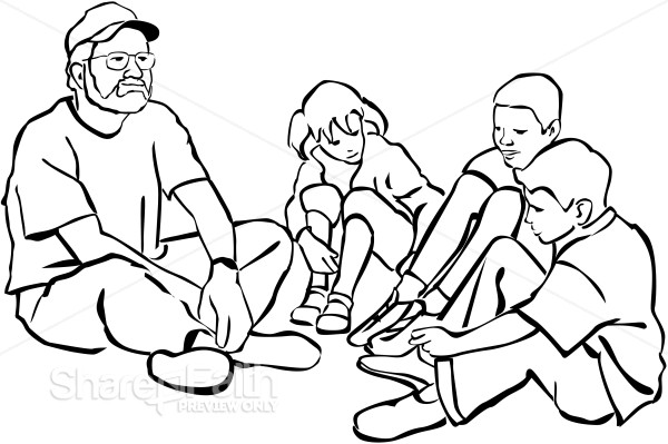Male Teacher and Students