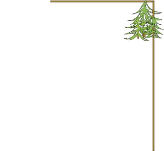 Christmas Tree Winter Border