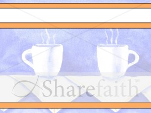 Two Cups of Steaming Coffee