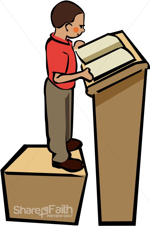 Little Boy at the Podium