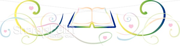 Childrens Bible with Swirls