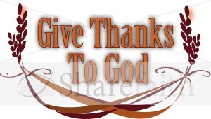 Thanks to God