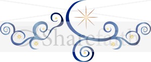 Bright Shining Star and Swirls