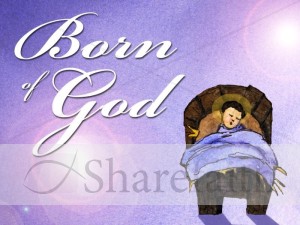 Born of God Nativity Scene