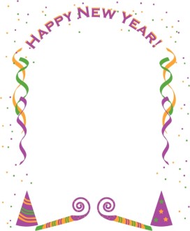 New Year Party Border