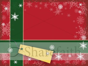 Christmas Present with Tag