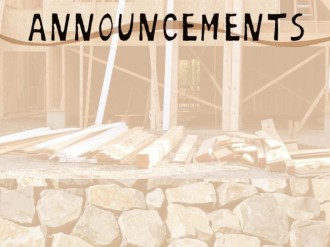 Announcements with Stones