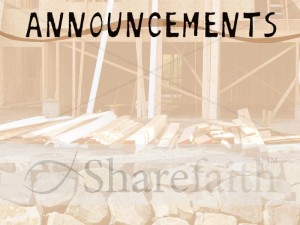 Announcements with Stones