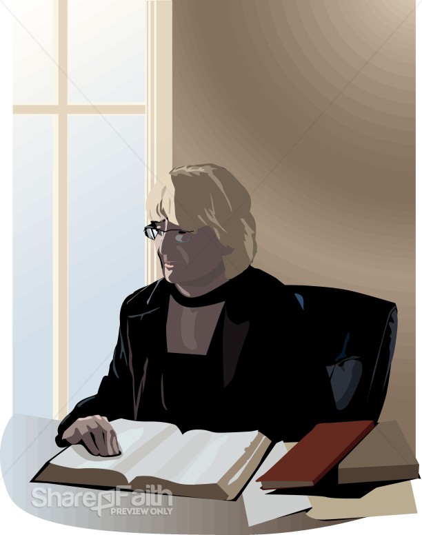 Woman of the Word Clipart