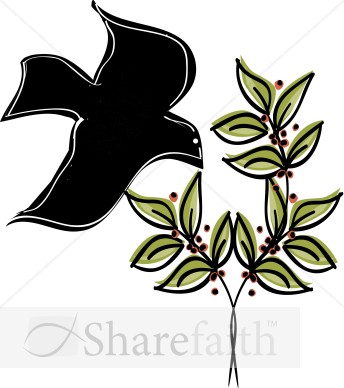 Dove on an Olive Branch