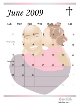 June 2009 Calendar Graphic